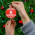 Bahrain Christmas Ceramic Ornament with Pearl Shell Design Red Snowflake Pattern and Holiday Lights - Wonder Print Shop