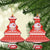 Bahrain Christmas Ceramic Ornament with Pearl Shell Design Red Snowflake Pattern and Holiday Lights - Wonder Print Shop
