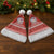 Bahrain Christmas Santa Hat with Pearl Shell Design Red Snowflake Pattern and Holiday Lights - Wonder Print Shop