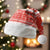 Bahrain Christmas Santa Hat with Pearl Shell Design Red Snowflake Pattern and Holiday Lights - Wonder Print Shop