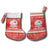 Bahrain Christmas Stocking with Pearl Shell Design Red Snowflake Pattern and Holiday Lights - Wonder Print Shop