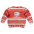 Bahrain Christmas Kid Ugly Christmas Sweater with Pearl Shell Design Red Snowflake Pattern and Holiday Lights - Wonder Print Shop