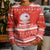 Bahrain Christmas Kid Ugly Christmas Sweater with Pearl Shell Design Red Snowflake Pattern and Holiday Lights - Wonder Print Shop