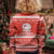 Bahrain Christmas Kid Ugly Christmas Sweater with Pearl Shell Design Red Snowflake Pattern and Holiday Lights - Wonder Print Shop