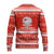 Bahrain Christmas Ugly Christmas Sweater with Pearl Shell Design Red Snowflake Pattern and Holiday Lights - Wonder Print Shop