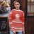 Bahrain Christmas Ugly Christmas Sweater with Pearl Shell Design Red Snowflake Pattern and Holiday Lights - Wonder Print Shop