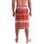 Bahrain Christmas Lavalava with Pearl Shell Design Red Snowflake Pattern and Holiday Lights - Wonder Print Shop