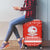Bahrain Christmas Luggage Cover with Pearl Shell Design Red Snowflake Pattern and Holiday Lights - Wonder Print Shop