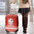 Bahrain Christmas Luggage Cover with Pearl Shell Design Red Snowflake Pattern and Holiday Lights - Wonder Print Shop