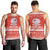 Bahrain Christmas Men Tank Top with Pearl Shell Design Red Snowflake Pattern and Holiday Lights - Wonder Print Shop