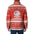 Bahrain Christmas Padded Jacket with Pearl Shell Design Red Snowflake Pattern and Holiday Lights - Wonder Print Shop