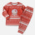 Bahrain Christmas Pajama Set with Pearl Shell Design Red Snowflake Pattern and Holiday Lights - Wonder Print Shop