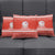 Bahrain Christmas Pillow Cover with Pearl Shell Design Red Snowflake Pattern and Holiday Lights - Wonder Print Shop