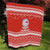 Bahrain Christmas Quilt with Pearl Shell Design Red Snowflake Pattern and Holiday Lights - Wonder Print Shop