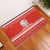 Bahrain Christmas Rubber Doormat with Pearl Shell Design Red Snowflake Pattern and Holiday Lights - Wonder Print Shop