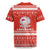 Bahrain Christmas Rugby Jersey with Pearl Shell Design Red Snowflake Pattern and Holiday Lights - Wonder Print Shop
