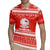 Bahrain Christmas Rugby Jersey with Pearl Shell Design Red Snowflake Pattern and Holiday Lights - Wonder Print Shop