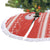 Bahrain Christmas Tree Skirt with Pearl Shell Design Red Snowflake Pattern and Holiday Lights - Wonder Print Shop