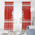 Bahrain Christmas Window Curtain with Pearl Shell Design Red Snowflake Pattern and Holiday Lights - Wonder Print Shop