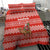 Bahrain Christmas Bedding Set with Santa Riding Camel Red Geometric Pattern and Festive Design - Wonder Print Shop