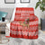 Bahrain Christmas Blanket with Santa Riding Camel Red Geometric Pattern and Festive Design - Wonder Print Shop