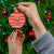 Bahrain Christmas Ceramic Ornament with Santa Riding Camel Red Geometric Pattern and Festive Design - Wonder Print Shop