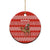 Bahrain Christmas Ceramic Ornament with Santa Riding Camel Red Geometric Pattern and Festive Design - Wonder Print Shop