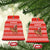 Bahrain Christmas Ceramic Ornament with Santa Riding Camel Red Geometric Pattern and Festive Design - Wonder Print Shop