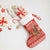 Bahrain Christmas Stocking with Santa Riding Camel Red Geometric Pattern and Festive Design - Wonder Print Shop