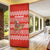Bahrain Christmas Door Cover with Santa Riding Camel Red Geometric Pattern and Festive Design - Wonder Print Shop