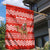 Bahrain Christmas Garden Flag with Santa Riding Camel Red Geometric Pattern and Festive Design - Wonder Print Shop