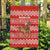 Bahrain Christmas Garden Flag with Santa Riding Camel Red Geometric Pattern and Festive Design - Wonder Print Shop