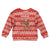 Bahrain Christmas Kid Ugly Christmas Sweater with Santa Riding Camel Red Geometric Pattern and Festive Design - Wonder Print Shop