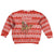 Bahrain Christmas Kid Ugly Christmas Sweater with Santa Riding Camel Red Geometric Pattern and Festive Design - Wonder Print Shop