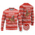 Bahrain Christmas Ugly Christmas Sweater with Santa Riding Camel Red Geometric Pattern and Festive Design - Wonder Print Shop
