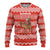 Bahrain Christmas Ugly Christmas Sweater with Santa Riding Camel Red Geometric Pattern and Festive Design - Wonder Print Shop