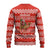 Bahrain Christmas Ugly Christmas Sweater with Santa Riding Camel Red Geometric Pattern and Festive Design - Wonder Print Shop