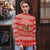 Bahrain Christmas Ugly Christmas Sweater with Santa Riding Camel Red Geometric Pattern and Festive Design - Wonder Print Shop