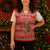 Bahrain Christmas Knitted V-Neck Vest with Santa Riding Camel Red Geometric Pattern and Festive Design - Wonder Print Shop