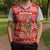 Bahrain Christmas Knitted V-Neck Vest with Santa Riding Camel Red Geometric Pattern and Festive Design - Wonder Print Shop