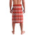 Bahrain Christmas Lavalava with Santa Riding Camel Red Geometric Pattern and Festive Design - Wonder Print Shop