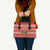 Bahrain Christmas Leather Bag with Santa Riding Camel Red Geometric Pattern and Festive Design - Wonder Print Shop