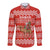 Bahrain Christmas Long Sleeve Button Shirt with Santa Riding Camel Red Geometric Pattern and Festive Design - Wonder Print Shop