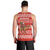 Bahrain Christmas Men Tank Top with Santa Riding Camel Red Geometric Pattern and Festive Design - Wonder Print Shop