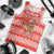 Bahrain Christmas Men Tank Top with Santa Riding Camel Red Geometric Pattern and Festive Design - Wonder Print Shop