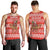 Bahrain Christmas Men Tank Top with Santa Riding Camel Red Geometric Pattern and Festive Design - Wonder Print Shop