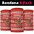 Bahrain Christmas Neck Gaiter with Santa Riding Camel Red Geometric Pattern and Festive Design - Wonder Print Shop