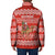 Bahrain Christmas Padded Jacket with Santa Riding Camel Red Geometric Pattern and Festive Design - Wonder Print Shop