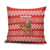 Bahrain Christmas Pillow Cover with Santa Riding Camel Red Geometric Pattern and Festive Design - Wonder Print Shop