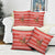 Bahrain Christmas Pillow Cover with Santa Riding Camel Red Geometric Pattern and Festive Design - Wonder Print Shop